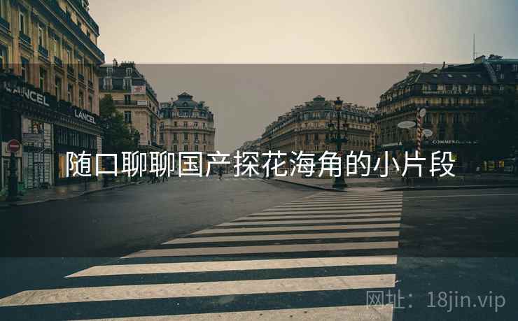 随口聊聊国产探花海角的小片段 随口聊聊国产探花海角的小片段